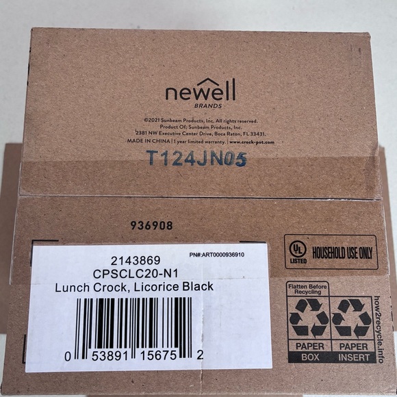 Crockpot Electric Lunch Box NEW Portable Food Warmer 20-Ounce Licorice Black - Picture 11 of 11